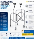 Immagine 3 di Deambulatore ascellare pieghevole moretti