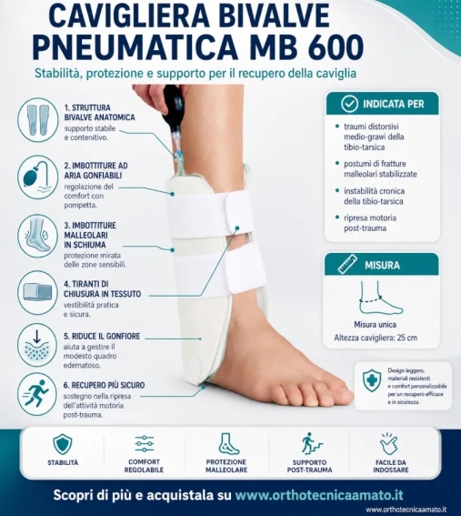 Immagine 2 di Cavigliera bivalve pneumatica mb 600