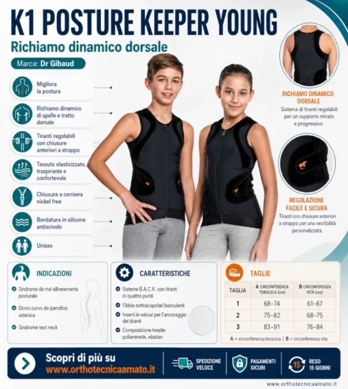 Immagine 3 di K1 posture keeper young- richiamo dinamico dorsale
